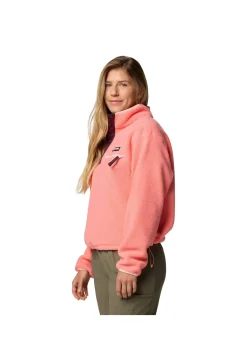 Damen Fleecepullover HELVETIA II CROPPED HALF SNAP FLEECE