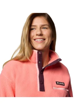 Damen Fleecepullover HELVETIA II CROPPED HALF SNAP FLEECE