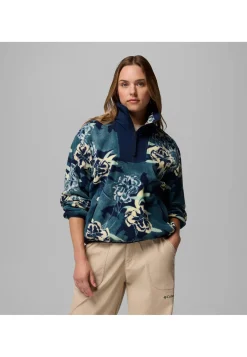 Damen Fleecepullover SEQUOIA GROVE PRINTED HALF ZIP