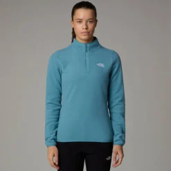 Damen Fleecepullover W 100 GLACIER 1/4 ZIP