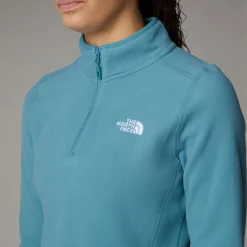 Damen Fleecepullover W 100 GLACIER 1/4 ZIP