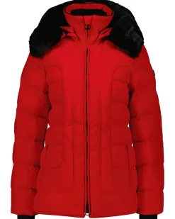 Damen Funktionsjacke BELVITESSE mit abnehmbarem Kunstpelz