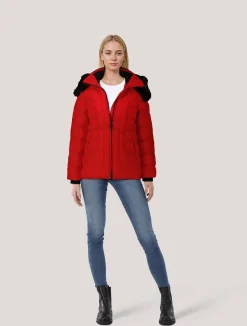 Damen Funktionsjacke BELVITESSE mit abnehmbarem Kunstpelz