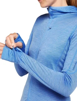 Damen Funktionsjacke mit Kapuze aus Lyocell und Merinowolle W MERINO 200 REALFLEECE DESCENDER LS Z