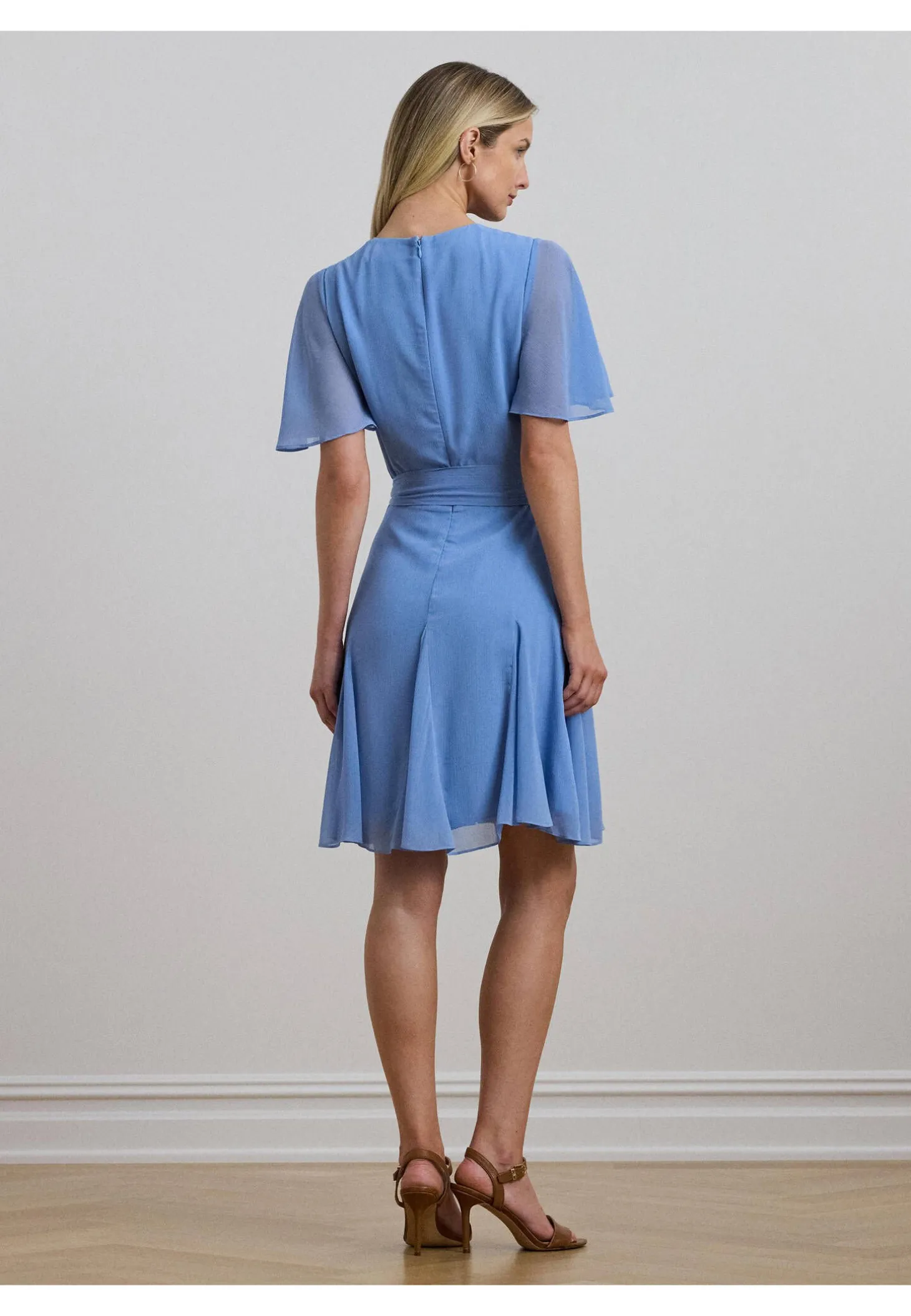 Damen Georgette-Kleid mit recyceltem Polyester