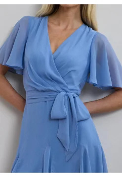 Damen Georgette-Kleid mit recyceltem Polyester