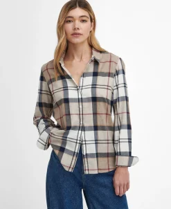 Damen Hemdbluse aus Baumwolle BREDON Langarm