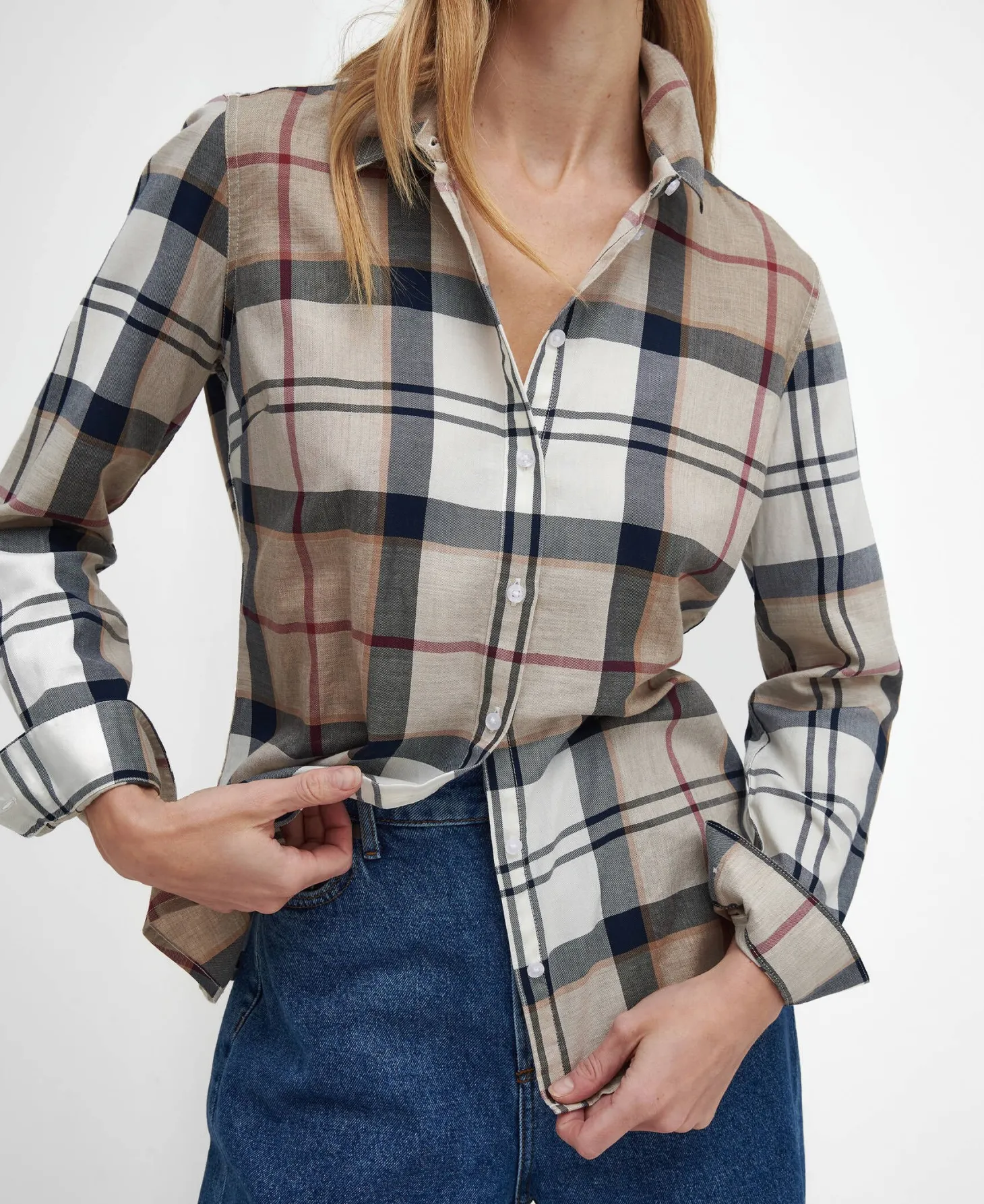 Damen Hemdbluse aus Baumwolle BREDON Langarm