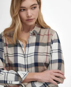 Damen Hemdbluse aus Baumwolle BREDON Langarm