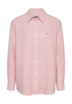 Damen Hemdbluse aus Baumwolle und Leinen