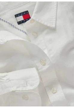 Damen Hemdbluse aus Baumwolle und Leinen