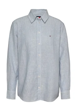 Damen Hemdbluse aus Baumwolle und Leinen