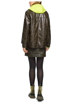 Damen Hemdbluse aus Kunstleder