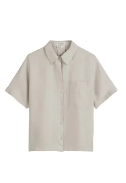 Damen Hemdbluse aus Leinen Relaxed Fit