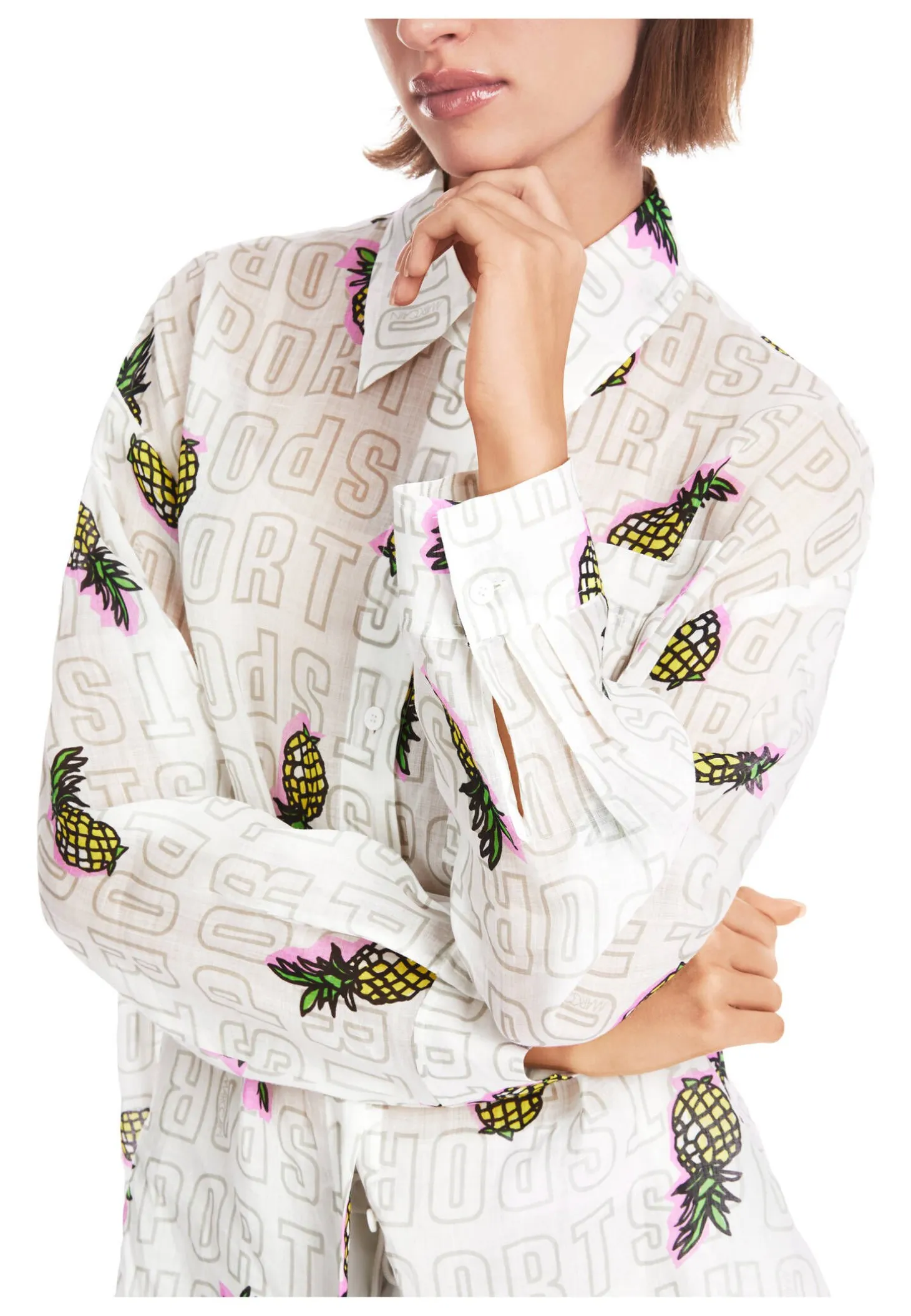 Damen Hemdbluse aus Ramie