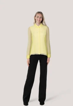 Damen Hemdbluse aus zartem Viskose-Crepe