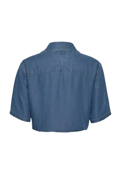 Damen Hemdbluse mit Bindeband