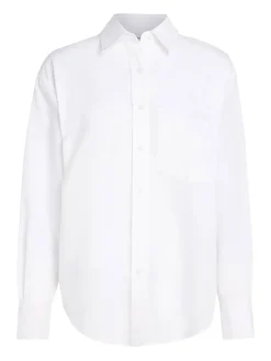 Damen Hemdbluse mit Leinen Relaxed Fit