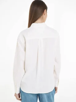 Damen Hemdbluse TJW BOXY STRIPE LINEN SHIRT Langarm