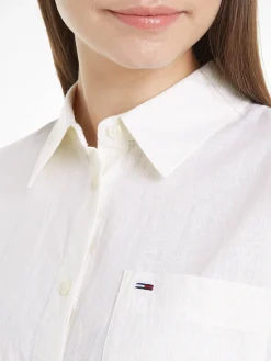 Damen Hemdbluse TJW BOXY STRIPE LINEN SHIRT Langarm