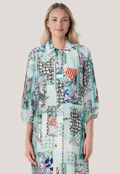 Damen Hemdblusenkleid aus Seide