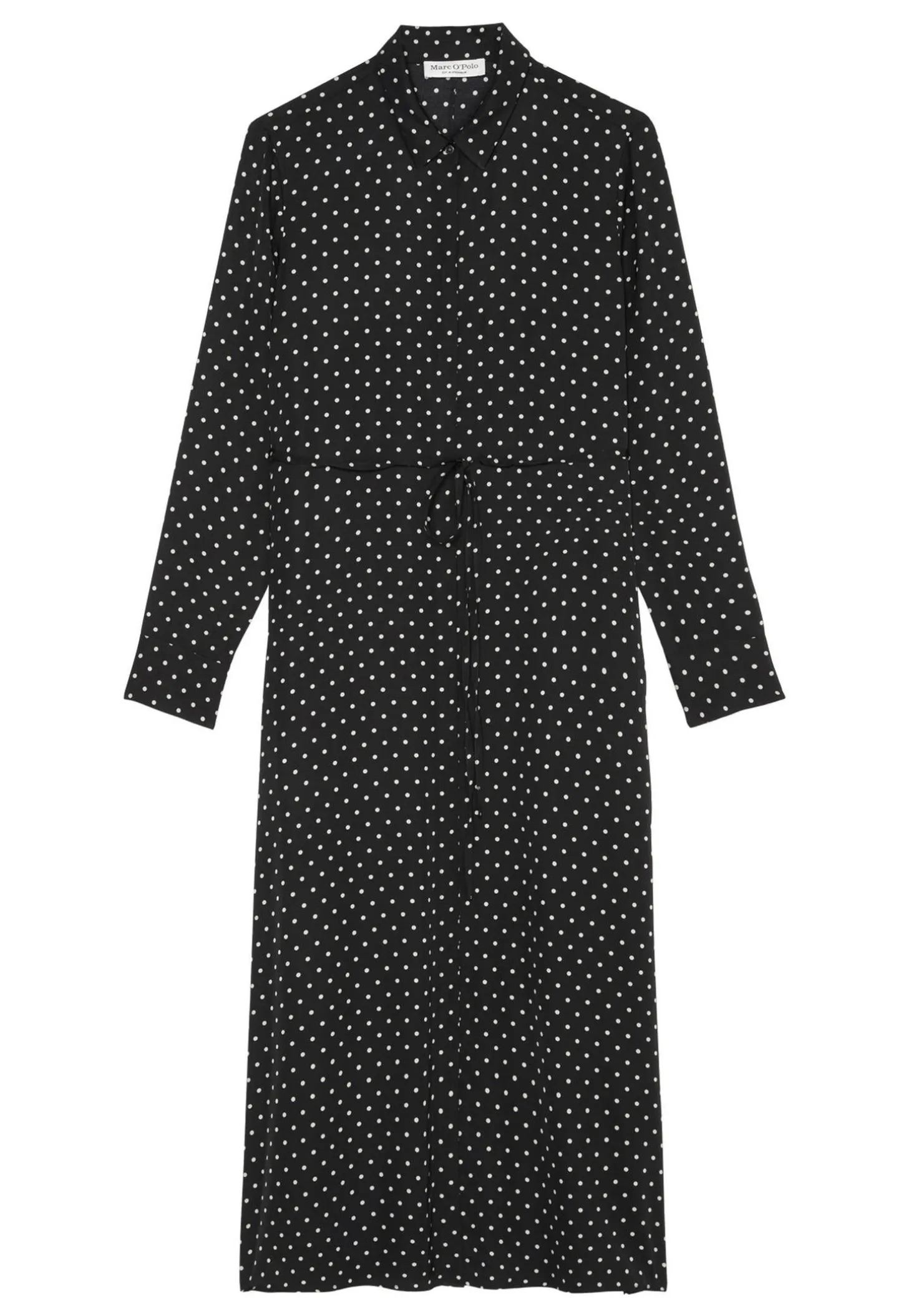 Damen Hemdblusenkleid aus Viskose-Twill Regular Fit