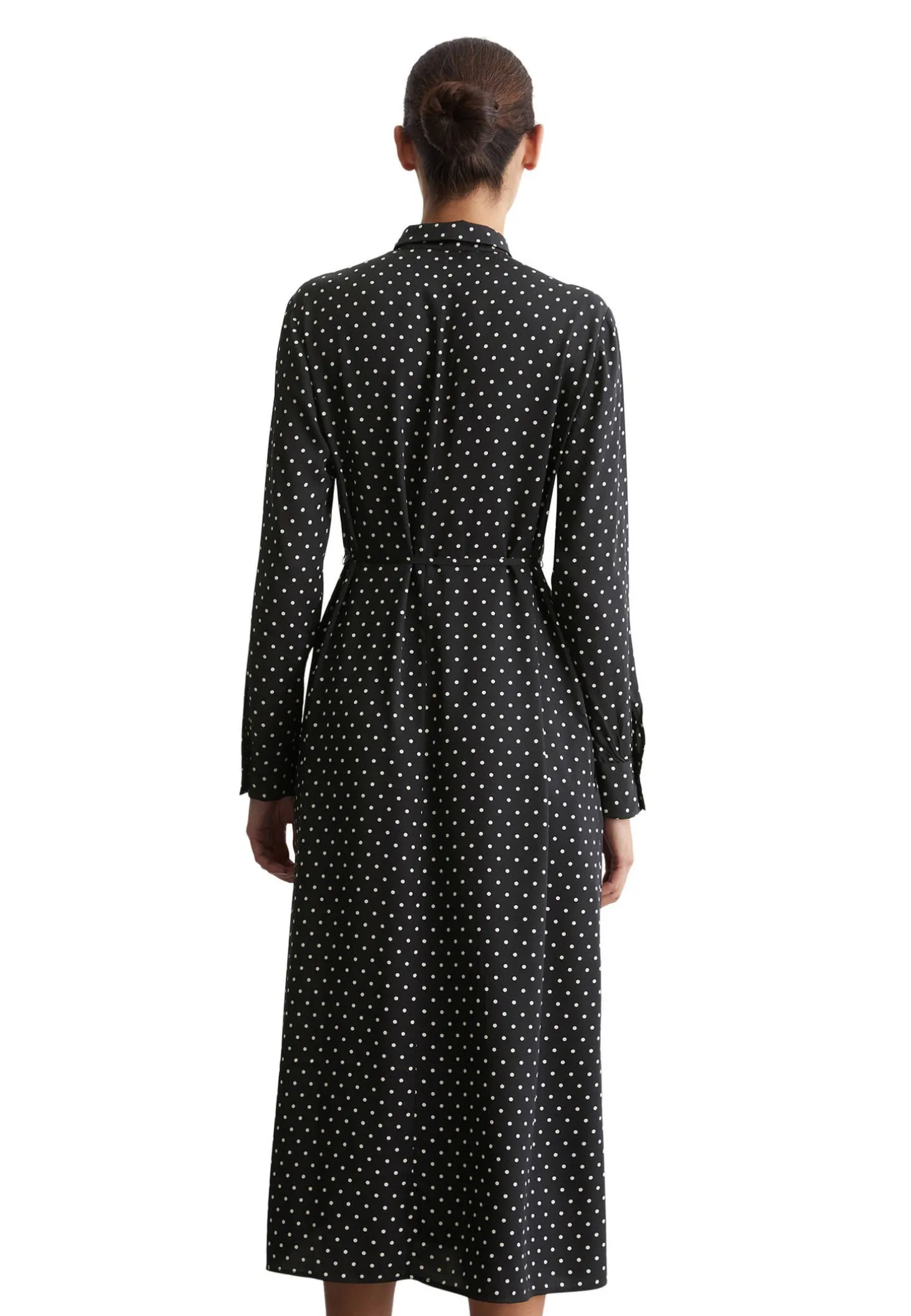 Damen Hemdblusenkleid aus Viskose-Twill Regular Fit