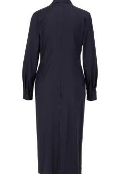 Damen Hemdblusenkleid mit Wolle
