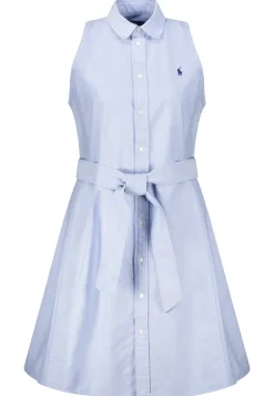 Damen Hemdblusenkleid mit Gürtel