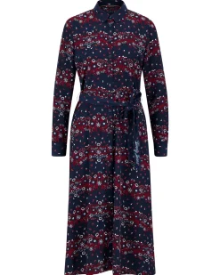 Damen Hemdblusenkleid TJW FLORAL BELTED MIDI DRESS