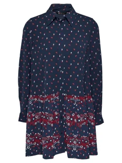 Damen Hemdblusenkleid TJY FLORAL MIX MINI SHIRT DRESS