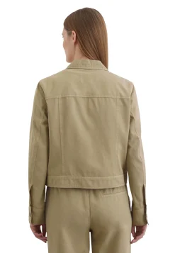 Damen Hemdjacke aus Bio-Baumwolle und Leinen