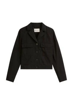 Damen Hemdjacke aus Bio-Baumwolle und Leinen