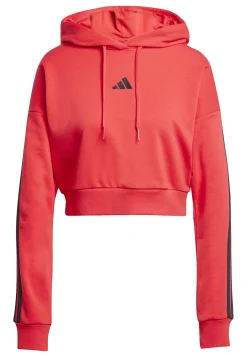 Damen Hoodie ESSENTIAL 3 STRIPES Cropped Fit