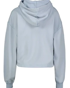 Damen Hoodie WASHED WOVEN LABEL HOODIE