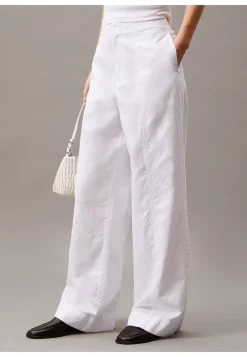 Damen Hose aus Baumwolle und Leinen SOFT LINEN PANT Relaxed Straight Fit