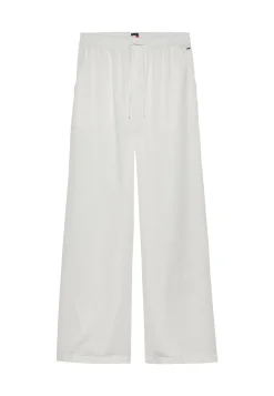 Damen Hose aus Baumwolle-Leinenmix