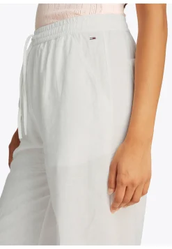 Damen Hose aus Baumwolle-Leinenmix