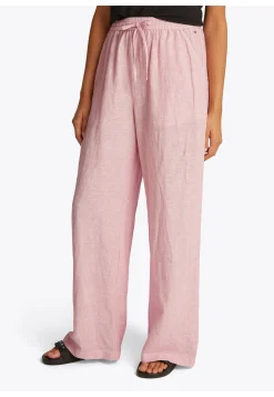 Damen Hose aus Baumwolle-Leinenmix