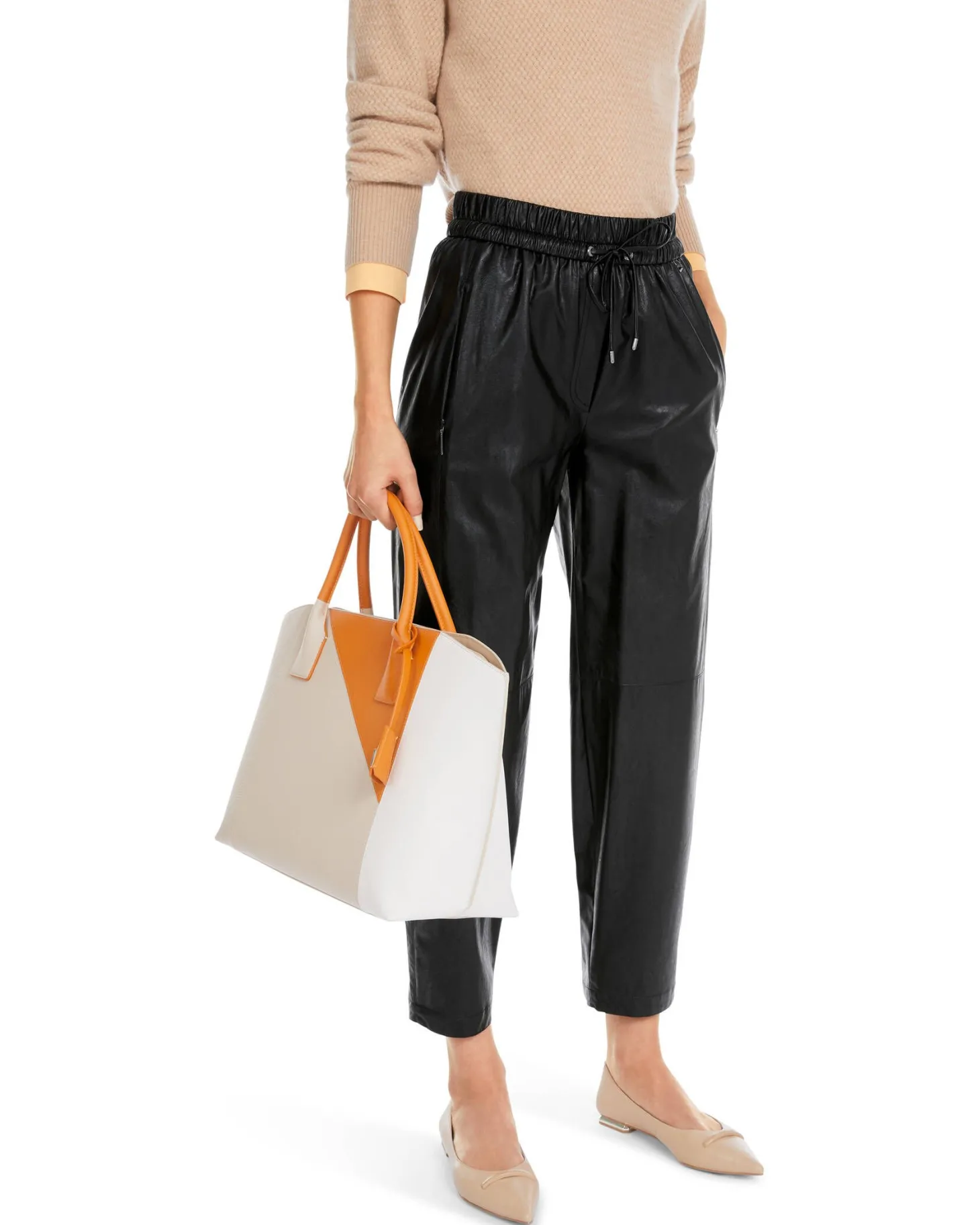 Damen Hose aus Kunstleder RANCHI Relaxed Fit