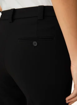 Damen Hose Crêpe-Hose in Schwarz