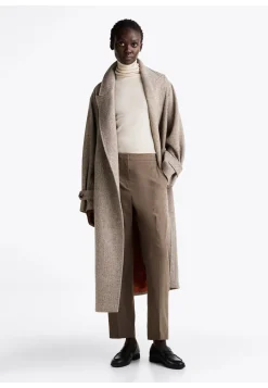 Damen Hose FLANNEL SLIM STRAIGHT PANT Slim Fit