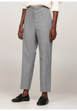 Damen Hose FLANNEL SLIM STRAIGHT PANT Slim Fit