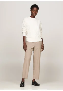 Damen Hose FLANNEL SLIM STRAIGHT PANT Slim Fit