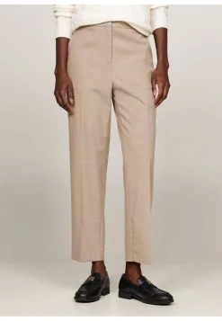 Damen Hose FLANNEL SLIM STRAIGHT PANT Slim Fit