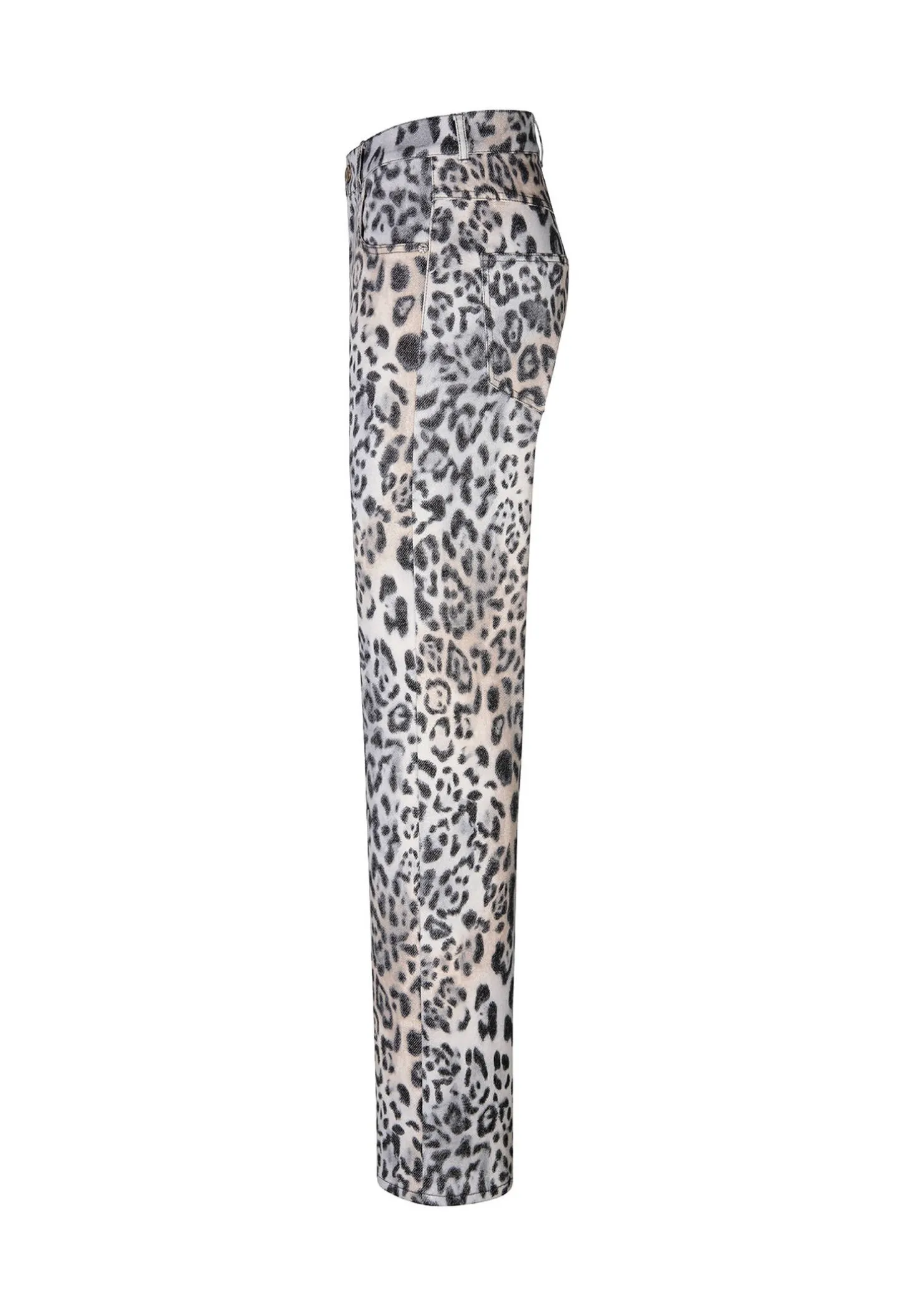 Damen Hose mit Leo-Print