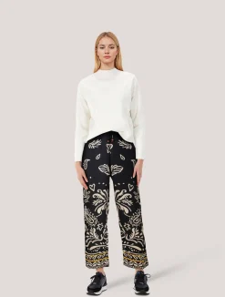 Damen Hose mit Print