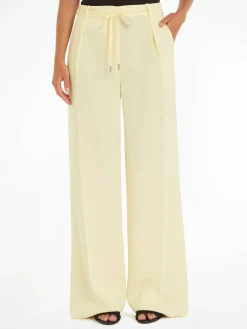 Damen Hose STRUCTURE TWILL WIDE LEG PANT