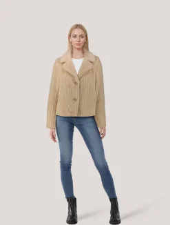 Damen Jacke aus Kunstfell