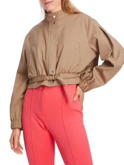 Damen Jacke kurz mit Taillengürtel